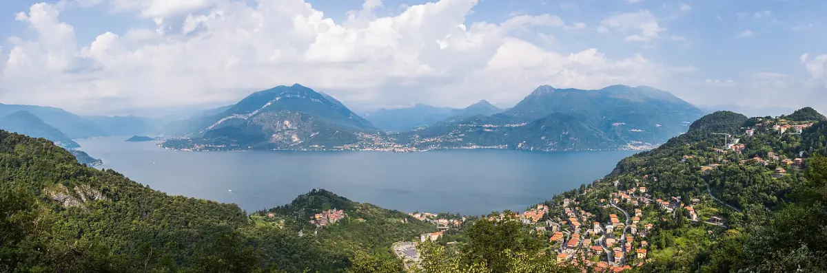 Lake Como seen from the mountains