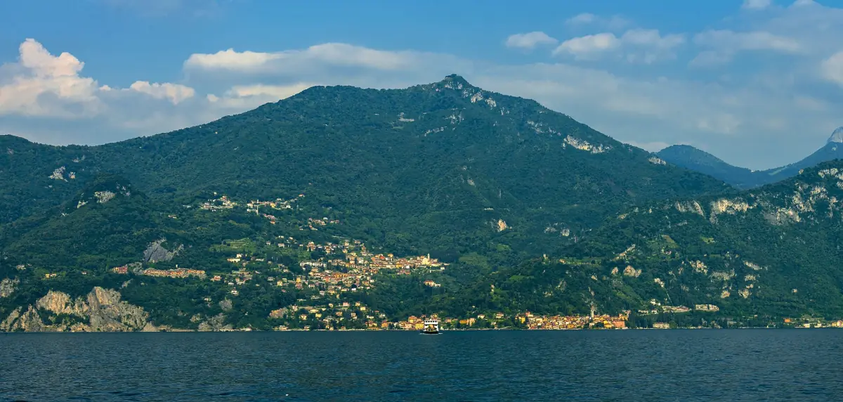 Varenna seen from a ferry near Menaggio