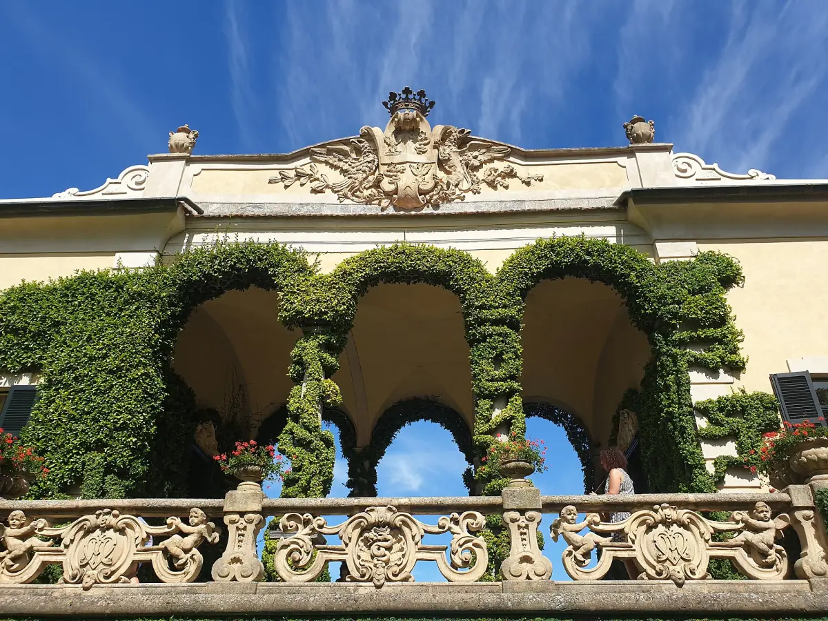 The loggia of Villa del Balbianello